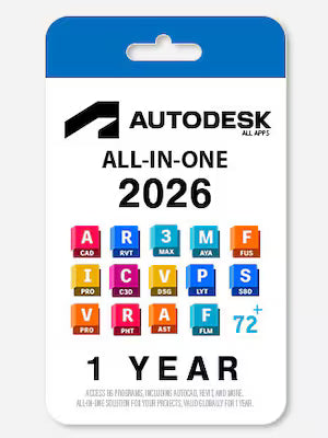 Autodesk All Apps – Official Subscription (1 Year / 2 Years)