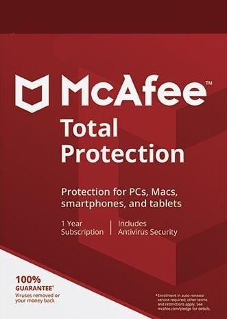 McAfee Total Protection – Digital License Key (1 Year / Multi-Device)